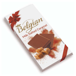 Belgian Milk Vanilla Salted Caramel Chocolate Box 155gm
